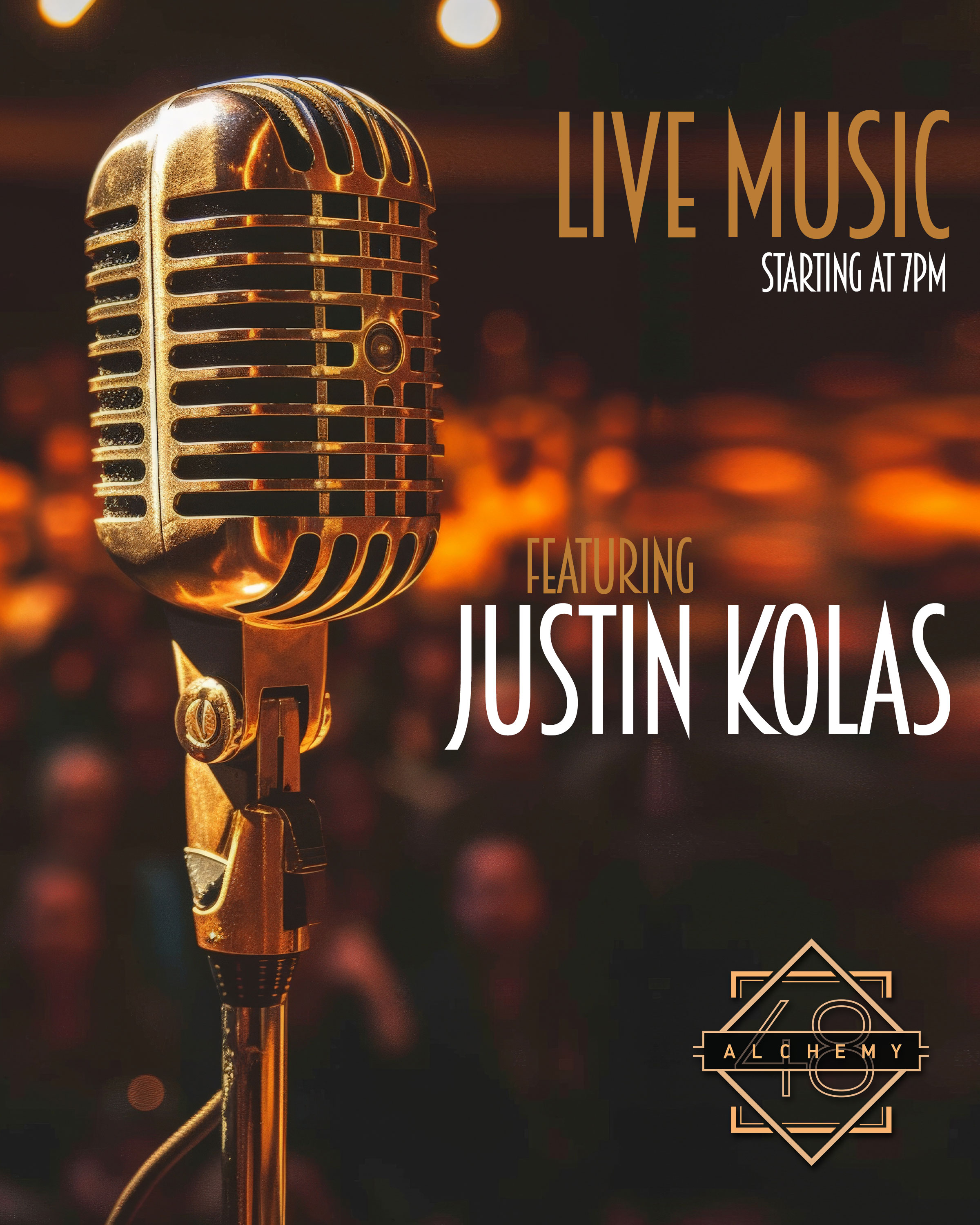 Live Music featuring Justin Kolas